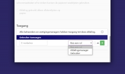 Bepaal wie toegang heeft via het rechtenbeheer