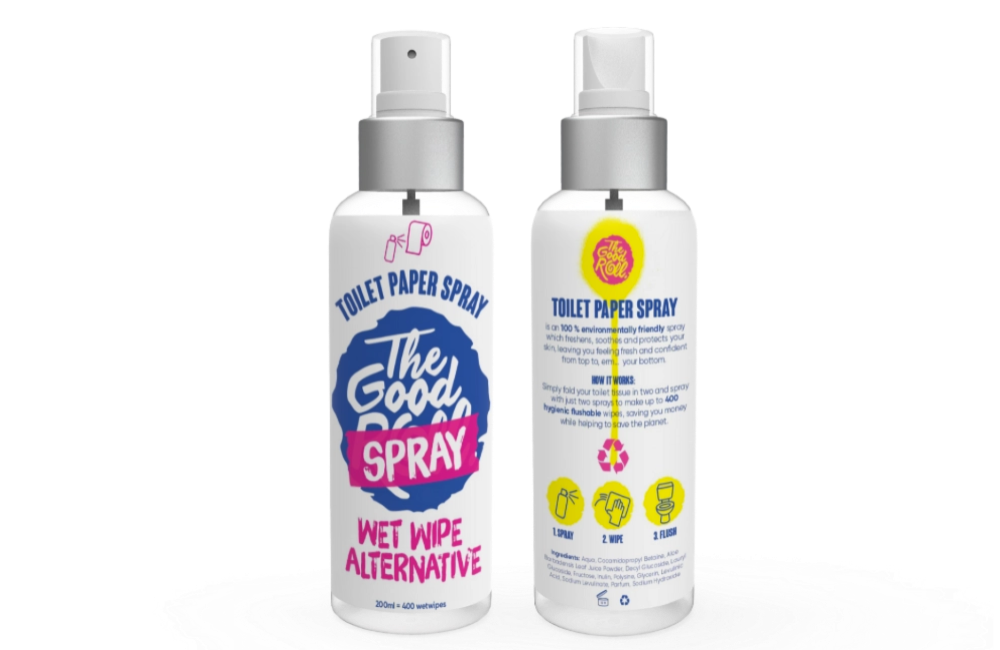 Wet Wipe Spray 200ml Alternatief Vochtige Doekjes The Good Roll