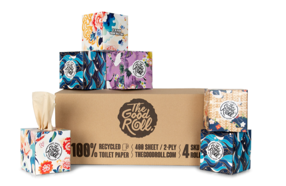 Tissues 3 laags 20 Dozen 100 Boomvriendelijk The Good Roll