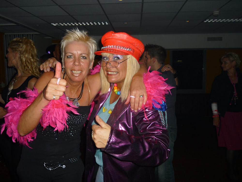 Jettie met fans