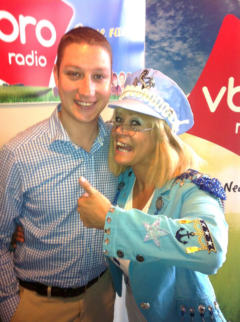 Jettie met fans