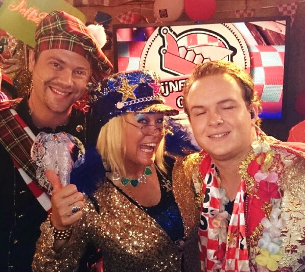 Jettie met fans
