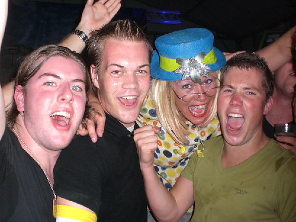 Jettie met fans