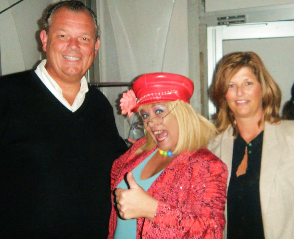 Jettie met fans