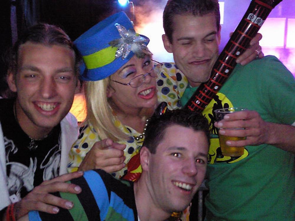 Jettie met fans