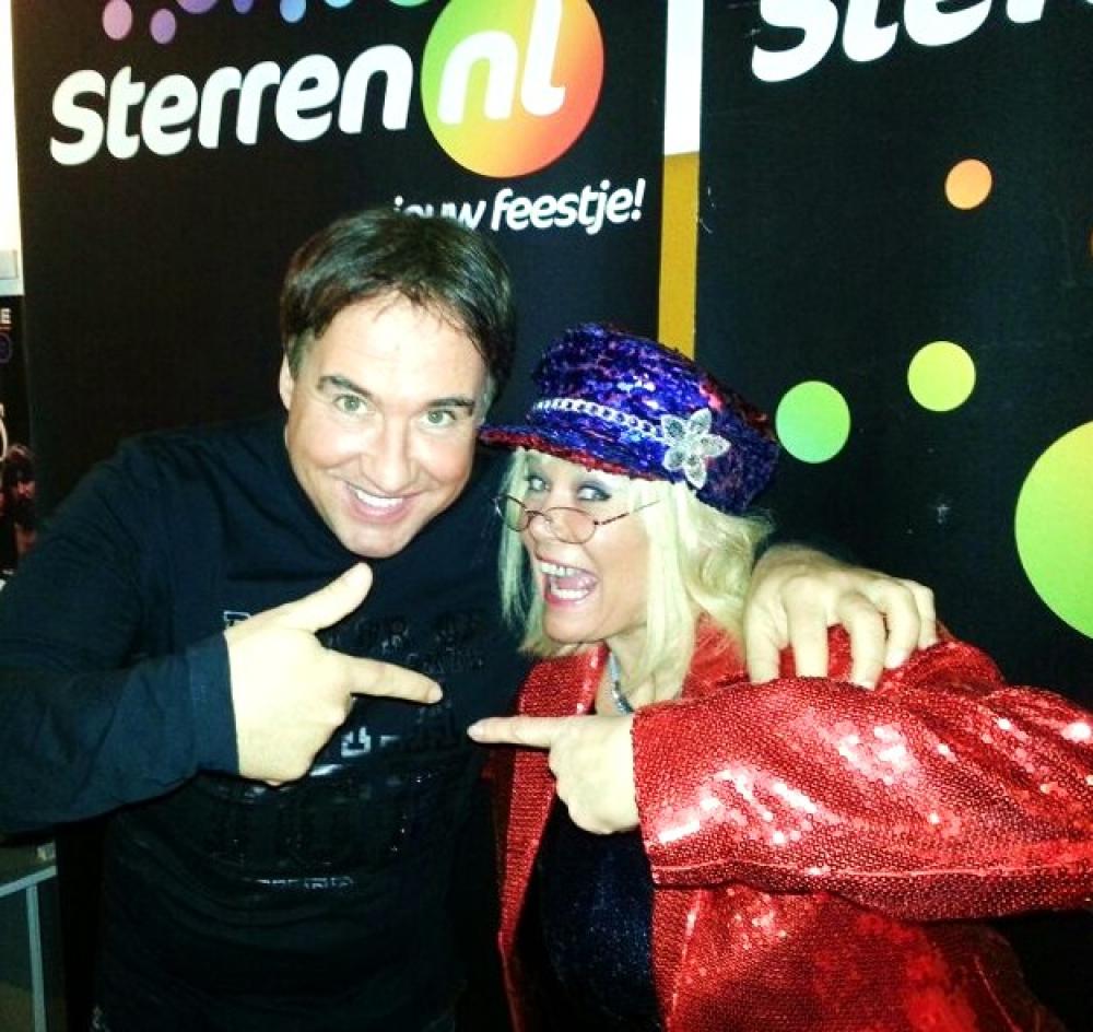 Jettie met fans