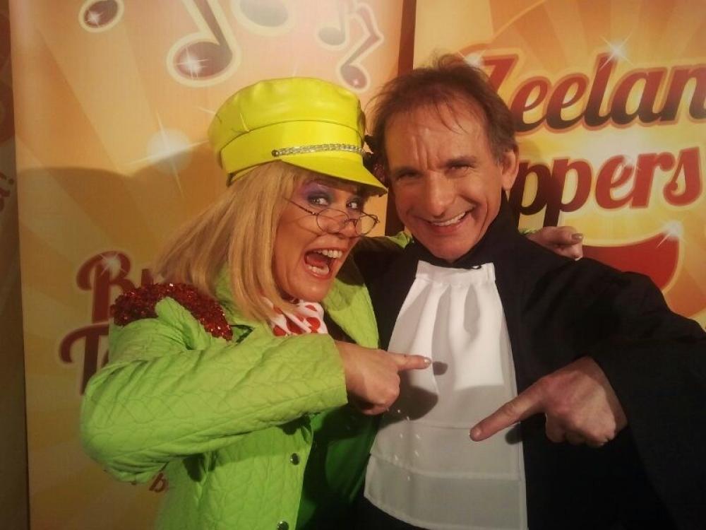 Jettie met fans