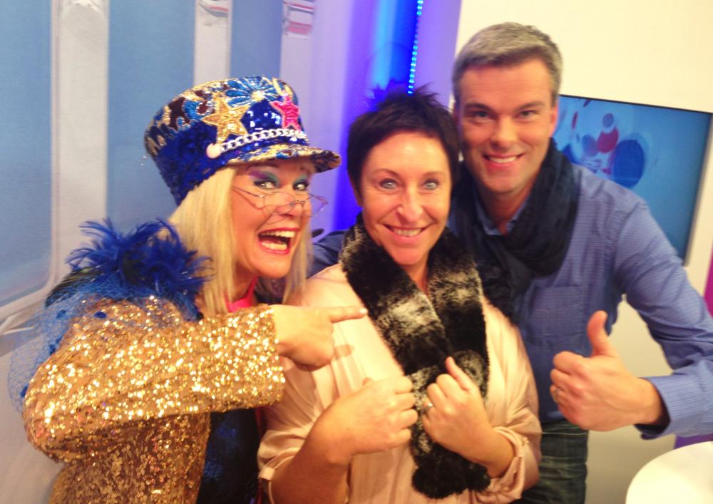 Jettie met fans