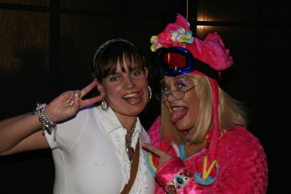 Jettie met fans