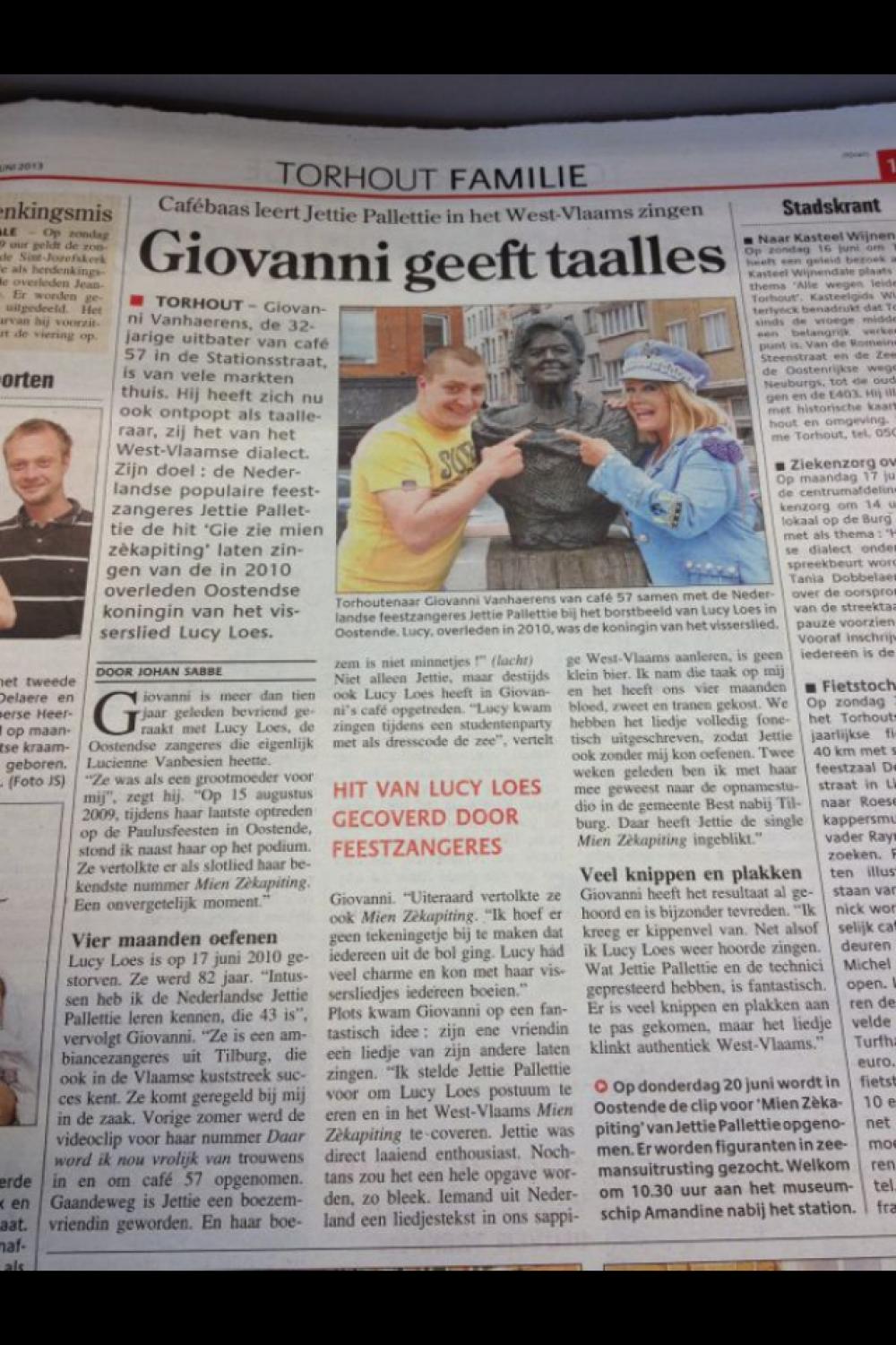 In de media