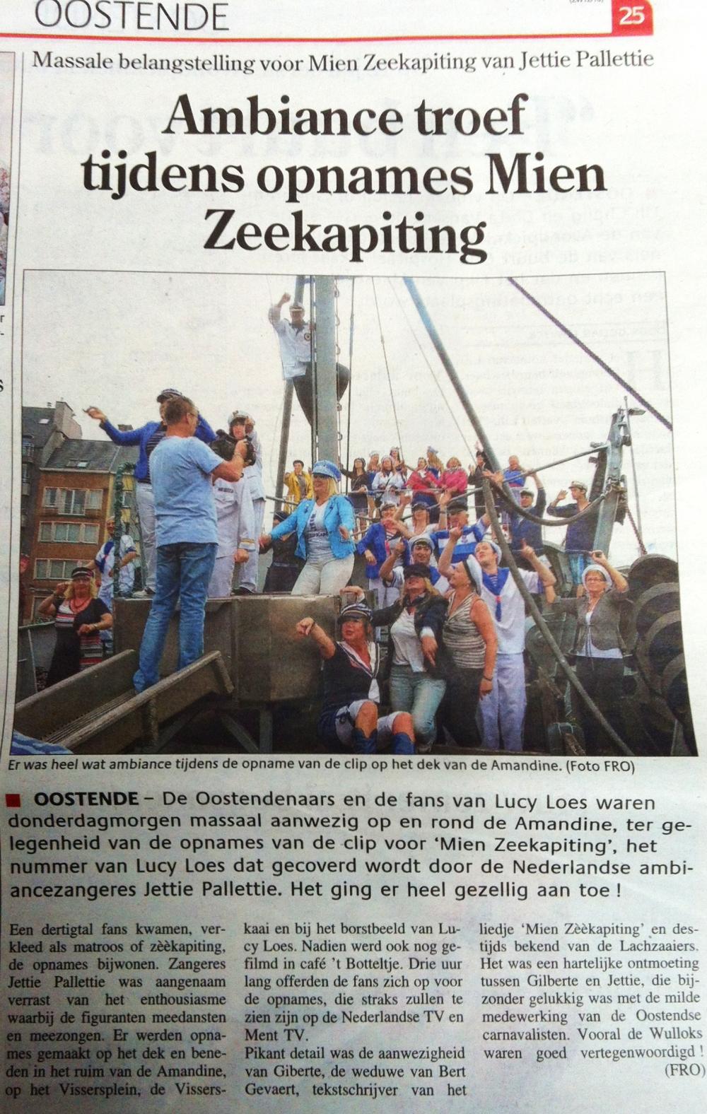 In de media