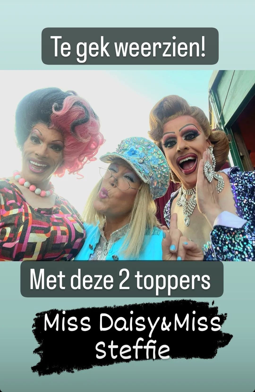 Jettie met fans