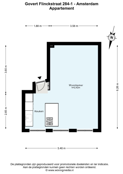 Govert Flinckstraat 284-1V Lengers Housing