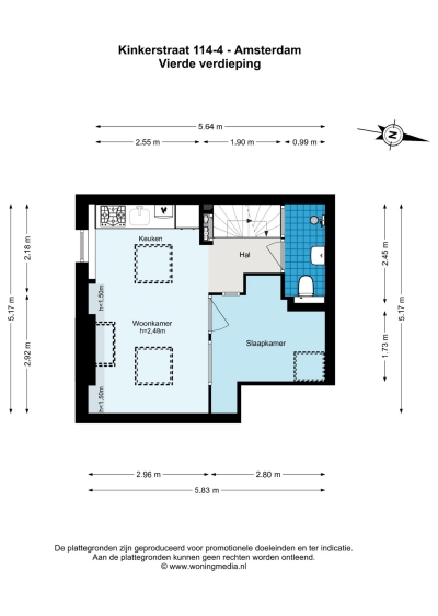 Kinkerstraat 114-4 Amsterdam Lengers Housing
