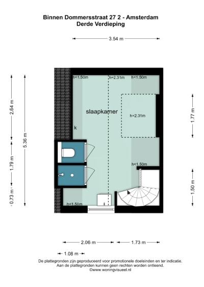Binnen Dommerstraat 27-2, Amsterdam Lengers Housing