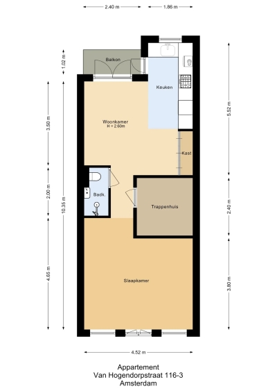 Van Hogendorpstraat 116-3, Amsterdam Lengers Housing