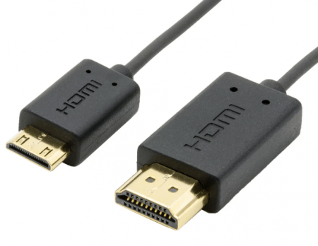 Mini HDMI > HDMI 80cm Kabel Flex