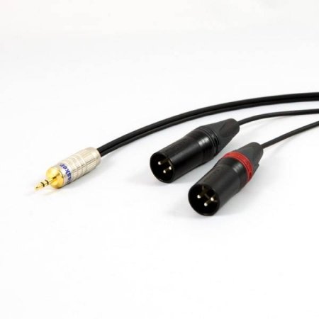 2x XLR Male > 3.5mm Mini Jack 5m Kabel