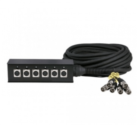 6x XLR StageSnake 15m