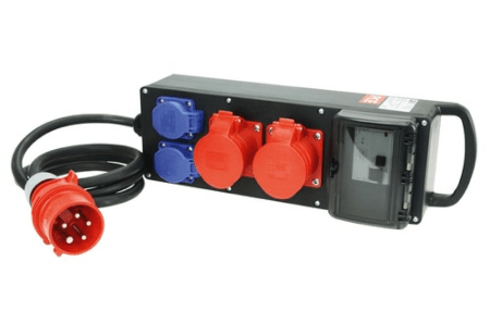32A 5P > 2x 32A 5P / 2x 2kW Verdeelblok 32A 5P > 2x 32A 5P / 2x 2kW Verdeelblok