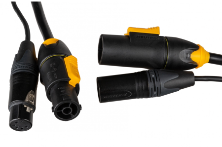 DMX 5P XLR / PowerCon True 1 Combi Kabel - 5m DMX 5P XLR / PowerCon True 1 Combi Kabel - 5m