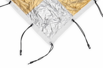 2.4x2.4m (8'x8') Butterfly - Checkerboard Gold / Silver