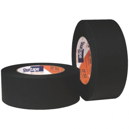 Paper Tape Zwart 19mm