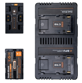 Hawk Woods BP-98UX D-Tap Accu (2x) Set