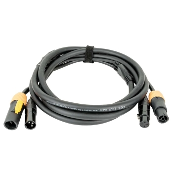 DMX 3P XLR / PowerCon True 1 Combi Kabel - 6m