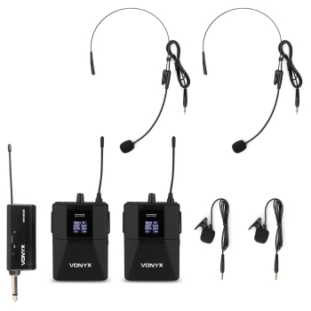 Vonyx WM552B Duoset Bodypack Microfoon