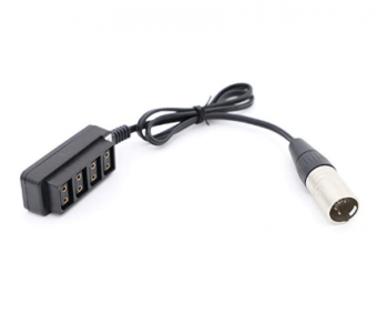 4P XLR > 4x D-tap Splitter