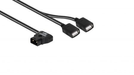 D-Tap Male > 2x USB-A Female Regulated Kabel D-Tap Male > 2x USB-A Female Regulated Kabel
