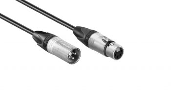XLR 3-pin Male > XLR 4-pin Female Kabel