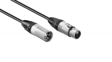 XLR 3-pin Male > XLR 4-pin Female Kabel XLR 3-pin Male > XLR 4-pin Female Kabel