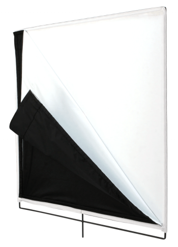 Floppy Vlag - Zwart/Wit (120x120cm)