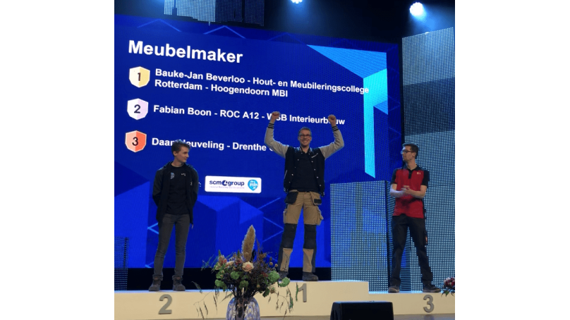 Goud voor meubelmaker Bauke-Jan