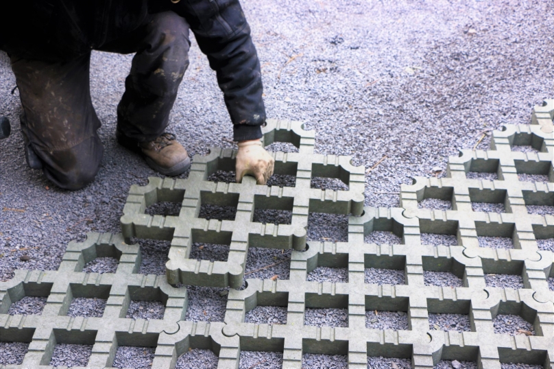 Professionele grasplaat uit gerecycleerd plastic