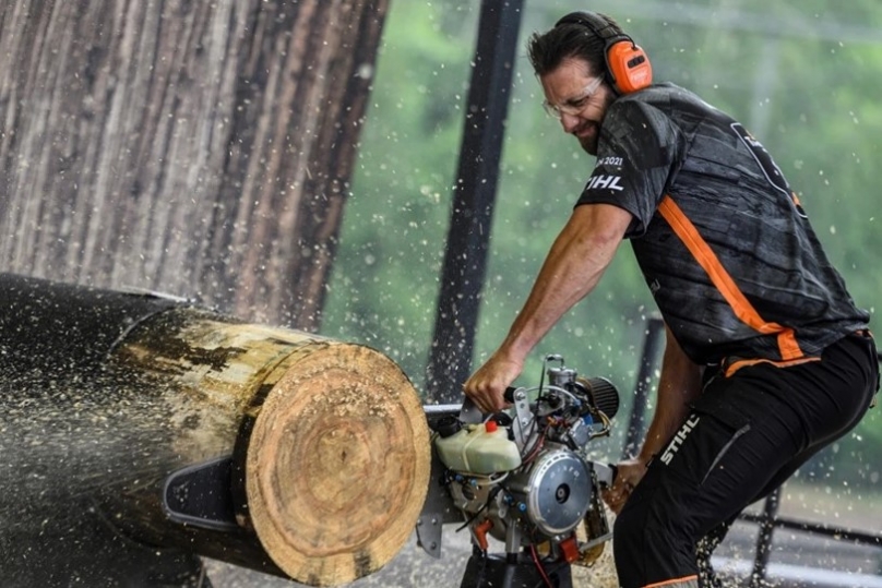 Nederlander Ben Terpstra wint Timbersports Benelux