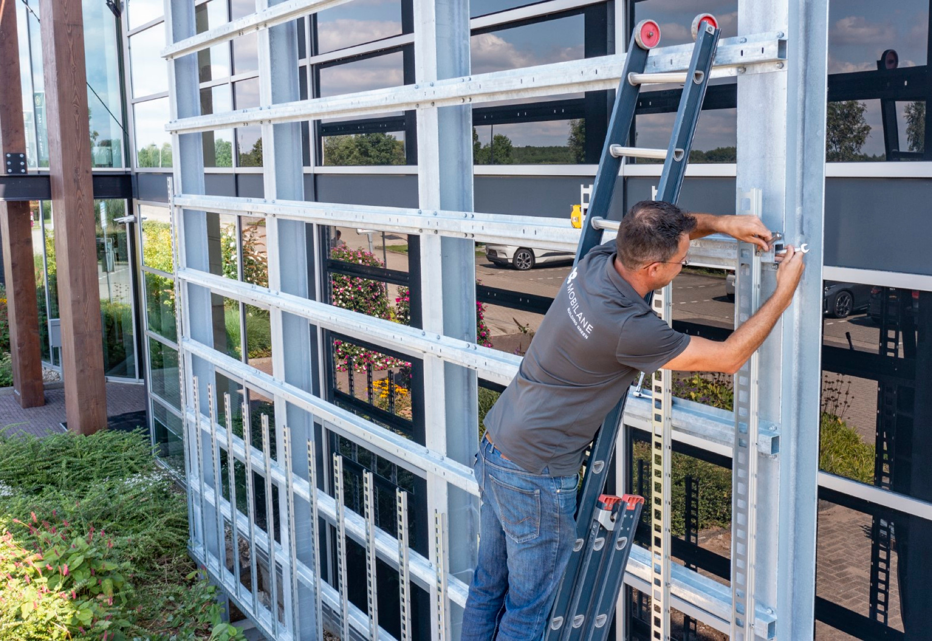 Nieuw innovatief systeem voor groene gevel