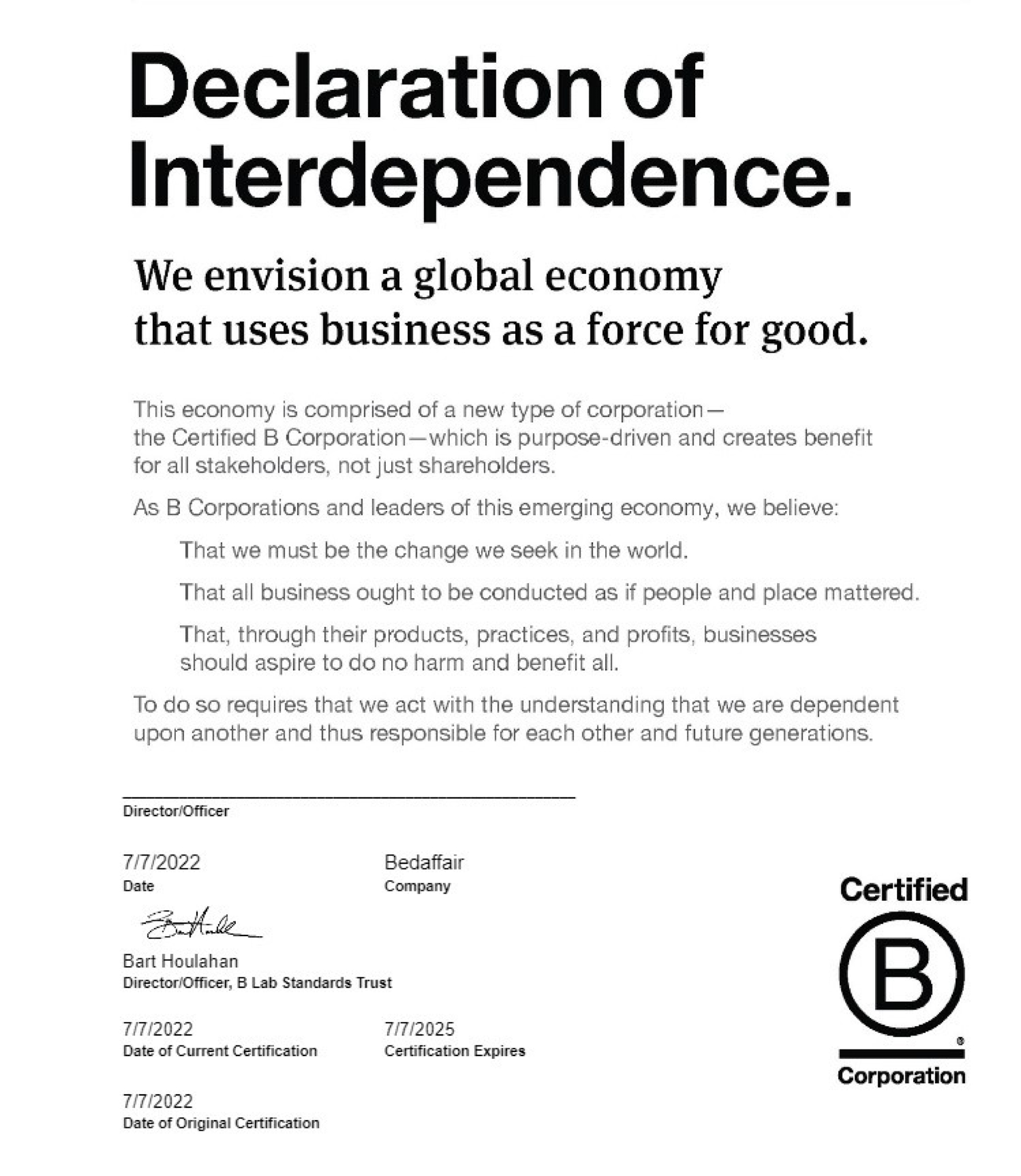 Internationaal gecertificeerd