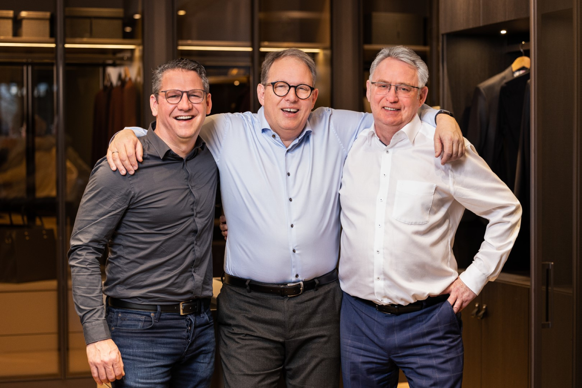 Alain Janssen, Sales Manager bij Noteborn, Kristian Bonde, CSO bij Noteborn, en Manfred Röse, CEO van Noteborn - Consultant GmbH.