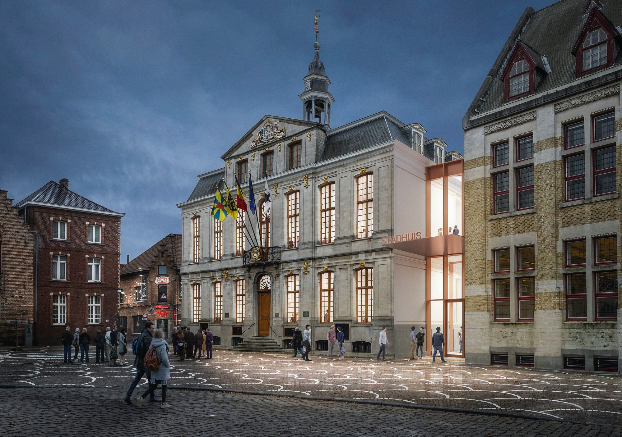 Bijzondere eerste steen voor het nieuwe stadhuis van Roeselare