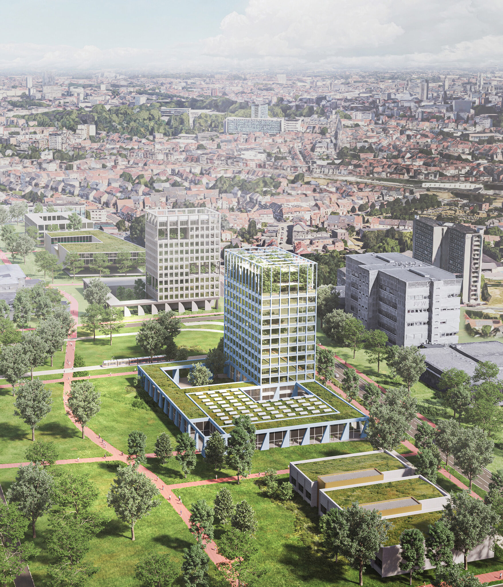 Wiegerinck & LOW architecten realiseren toren Nobel I UZ Gent