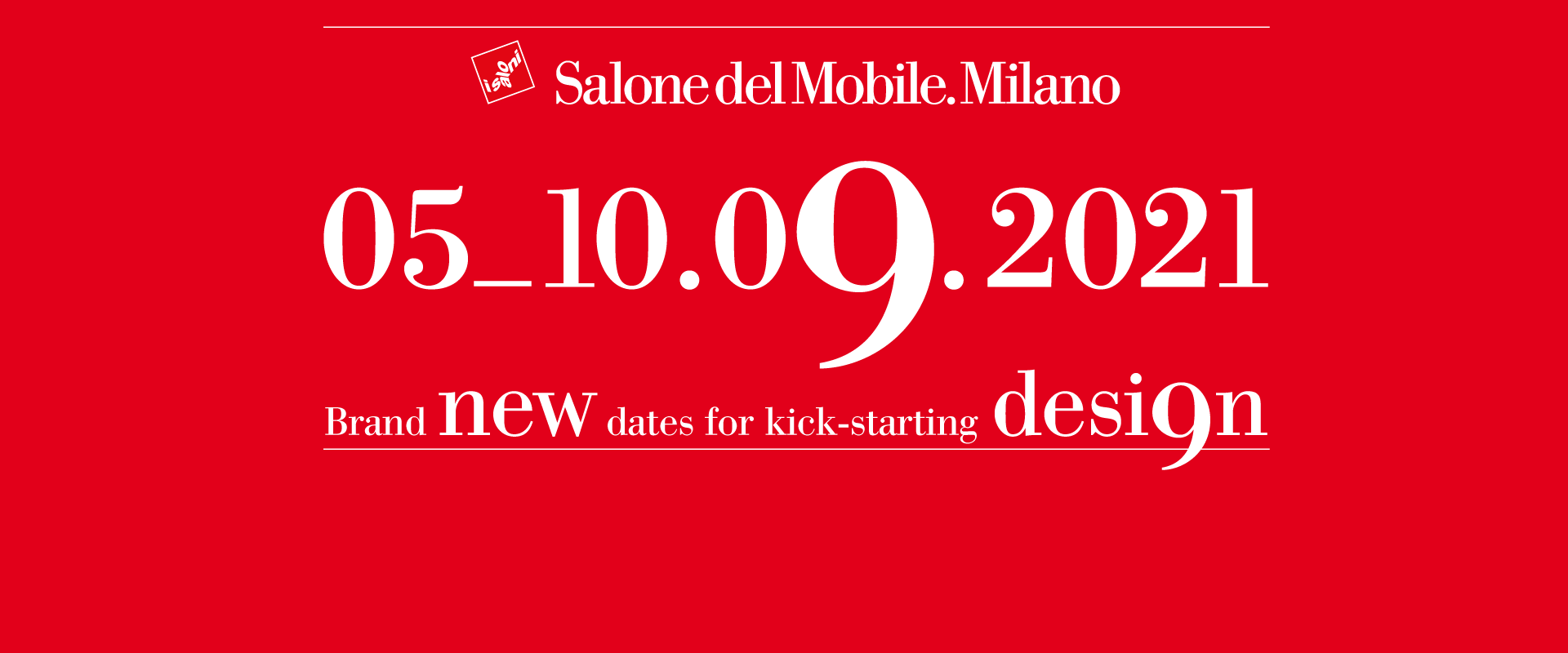 Salone del Mobile 2021 gaat door in september