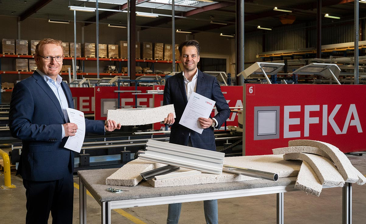 EverUse en EFKA bieden volledig circulair akoestisch plaatmateriaal