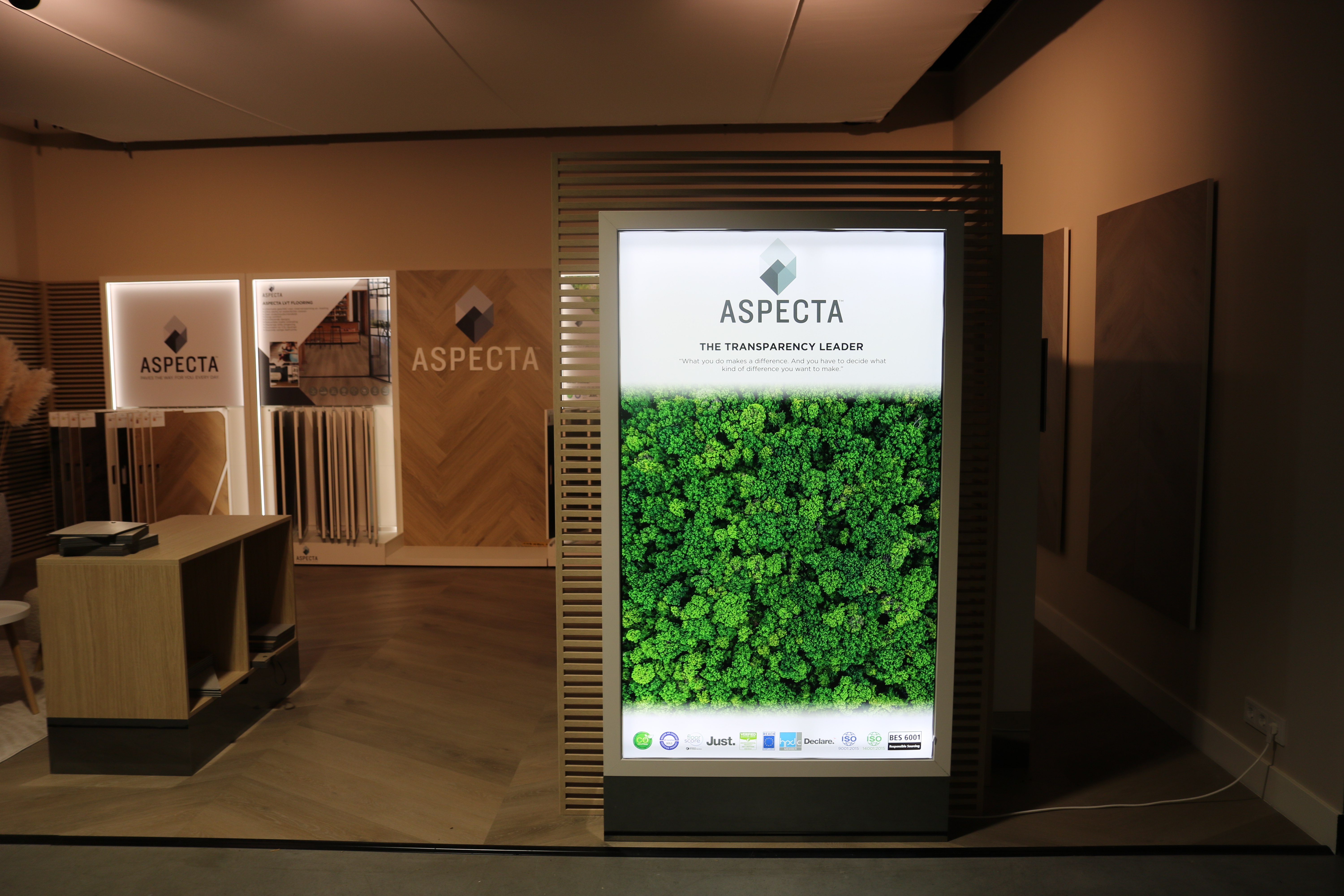 Nieuwe showroompresentatie Aspecta