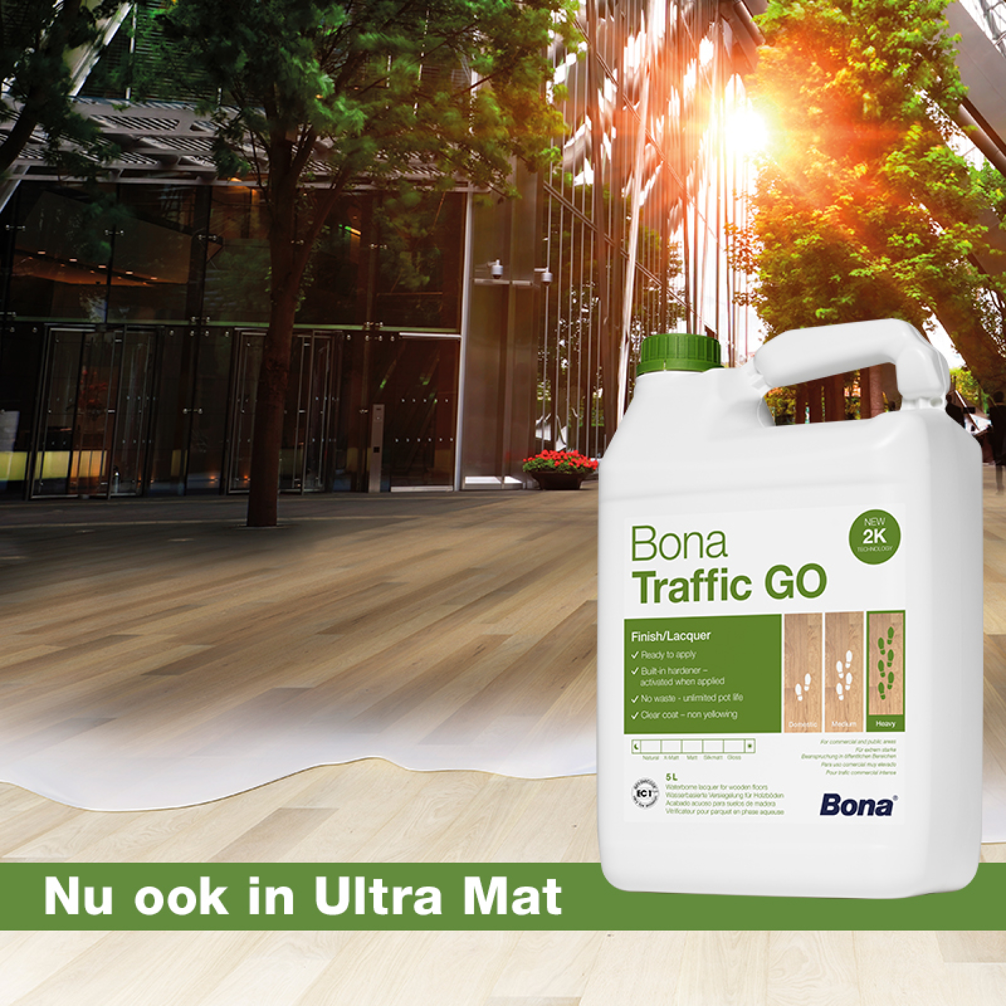 Bona Traffic GO nu ook in Ultra Mat