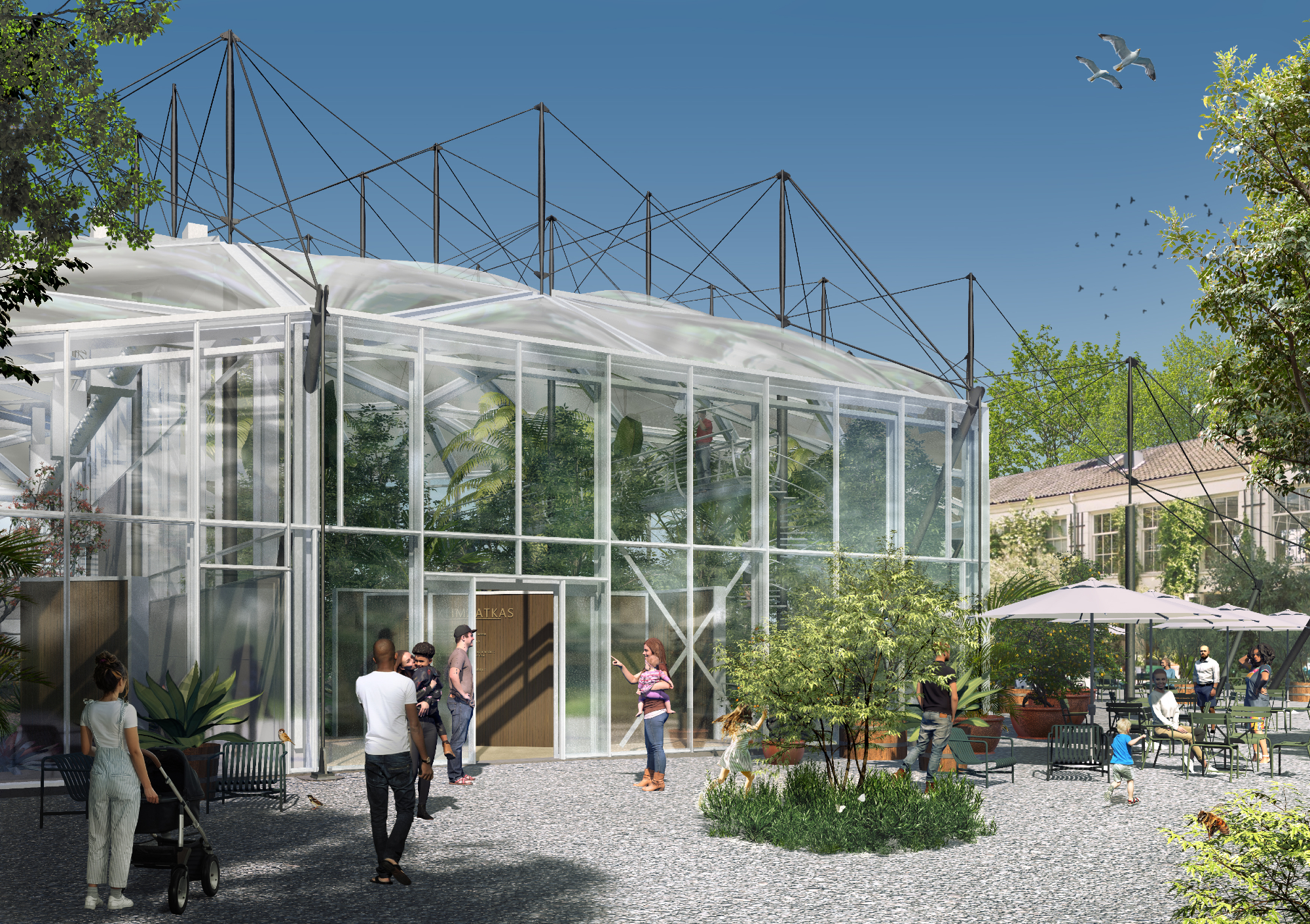 Nieuw ETFE-dak Klimatenkas bespaart energie