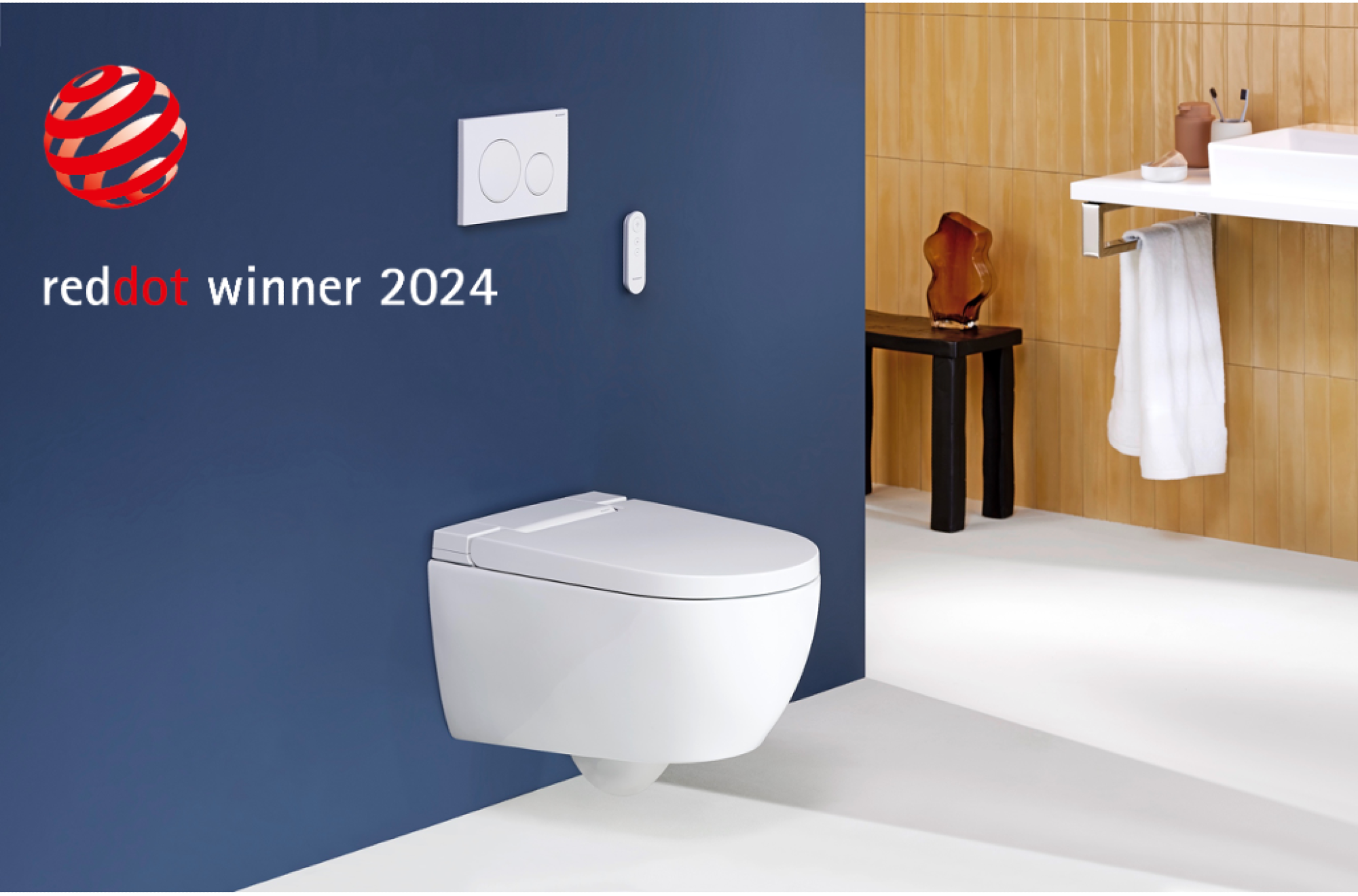 Geberit AquaClean Alba douchewc wint Red Dot Award 2024