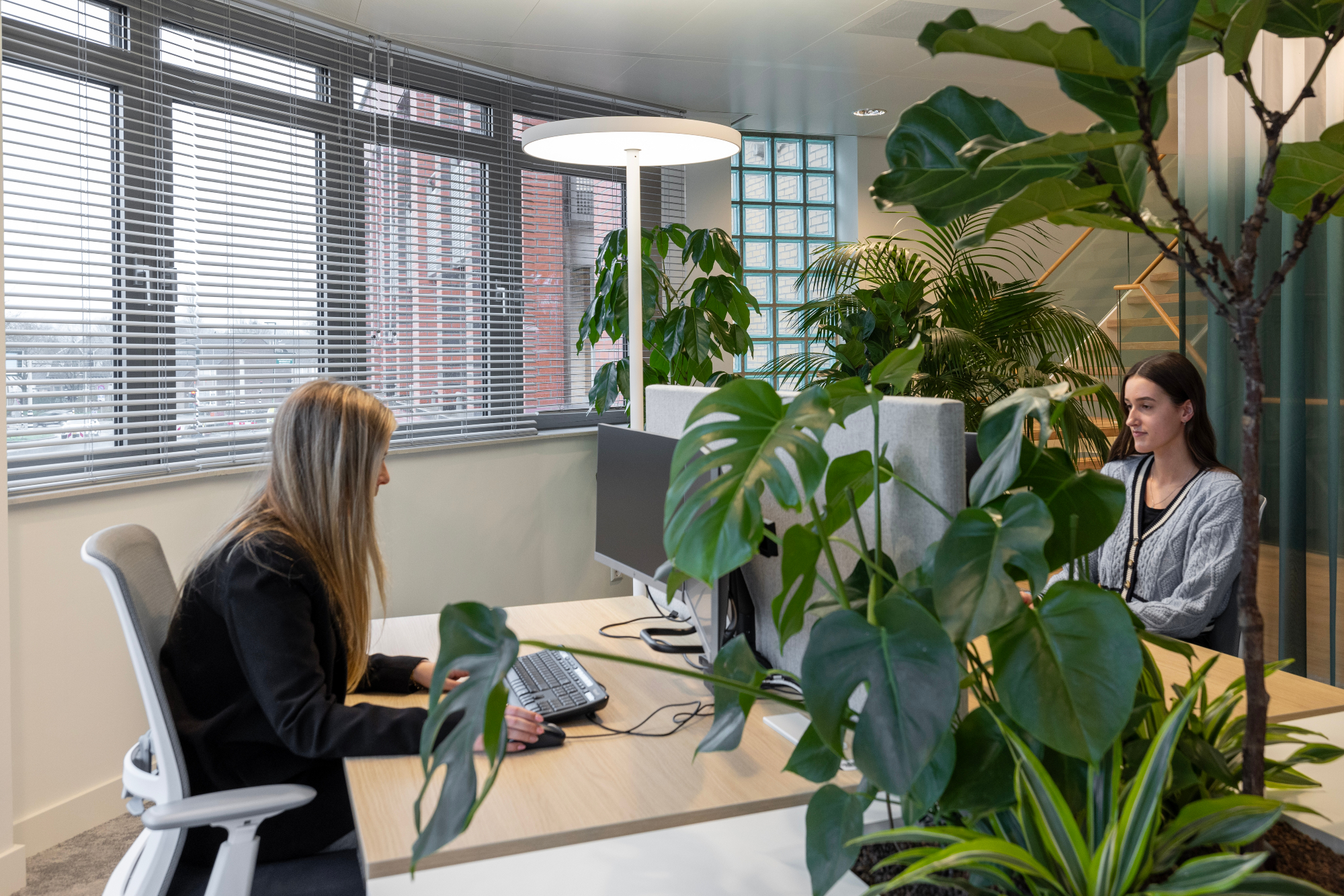 Werken in een  prettige huiskamer